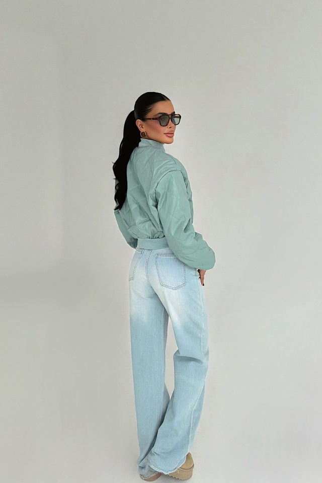 Yeşil Standy Bomber Ceket ATE-3814 - 3