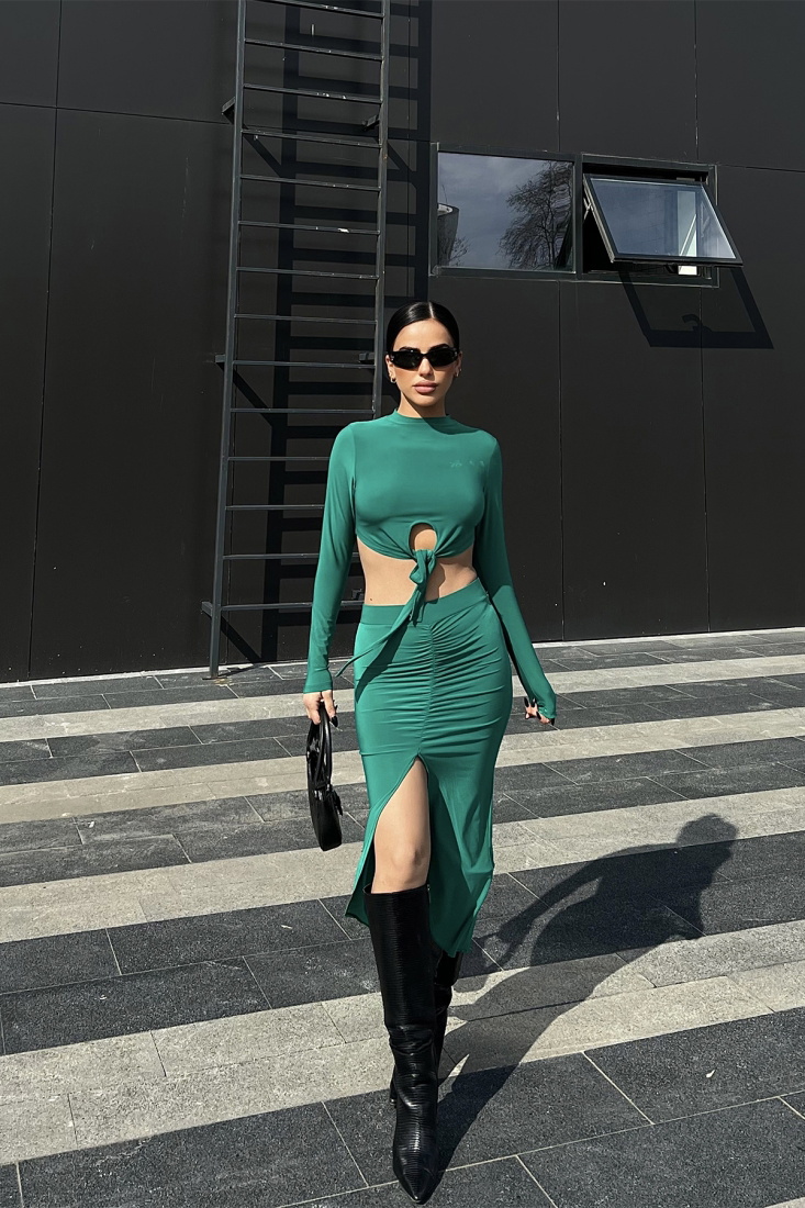 Yeşil Yırtmaç Detay Takım ATE4763 - EYYO