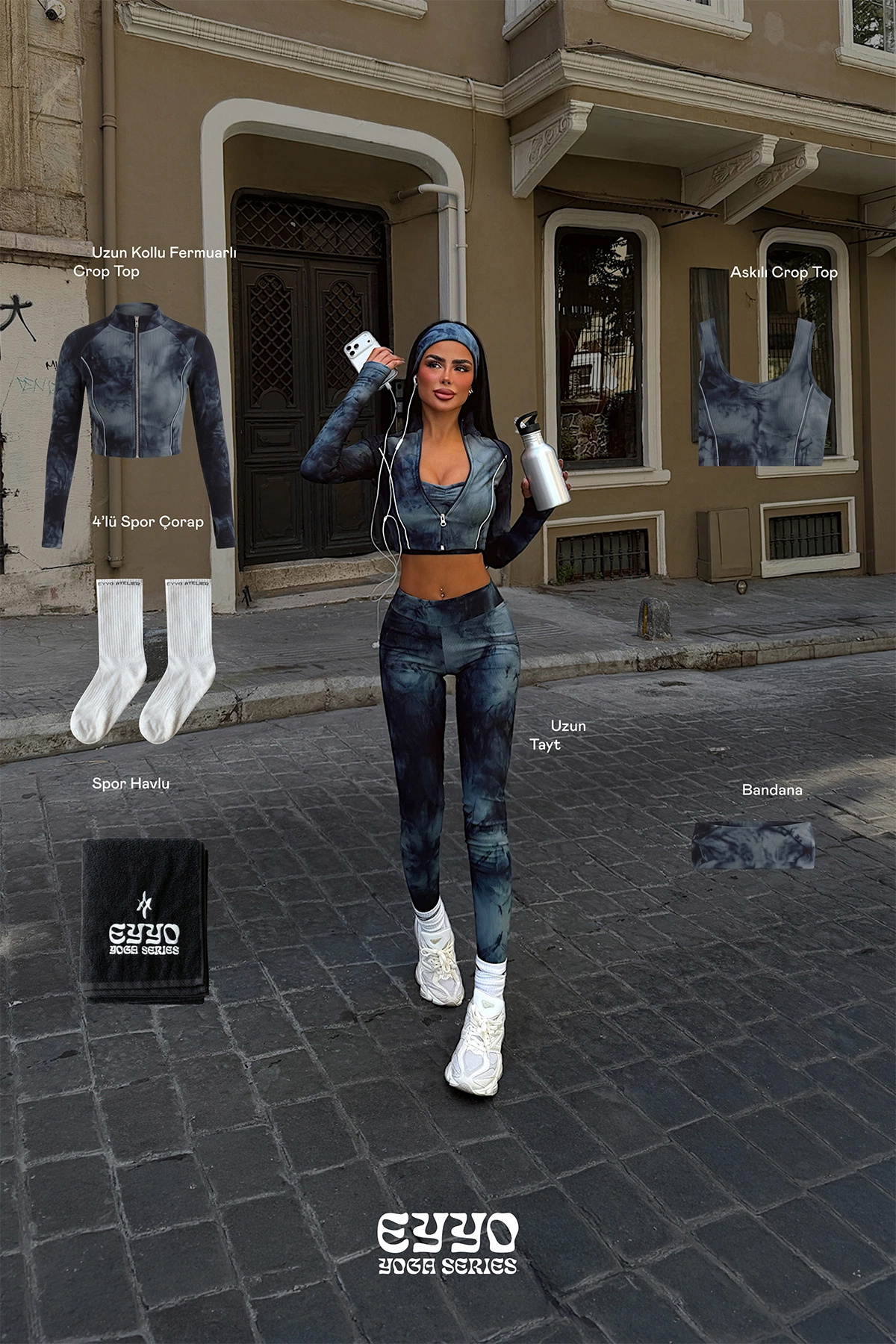 Lacivert Wild Flow 6'lı Set - 1
